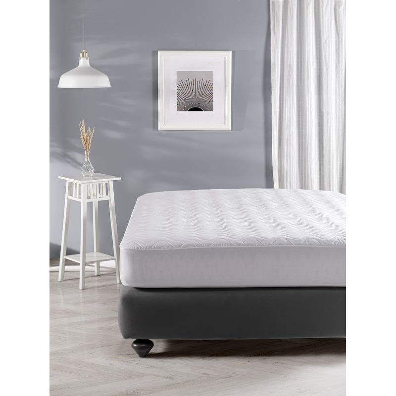 Casa si Gradina - Textile si covoare - Lenjerii de pat - Protectie saltea - Protectie saltea, L'essentiel Maison, alb, 140x200+30 cm, 100% bumbac, 315CFB1156 - Infinity.ro