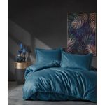 Casa si Gradina - Textile si covoare - Lenjerii de pat - Seturi de lenjerie - Set lenjerie de pat, L'essentiel Maison, albastru, 200x220 cm, 100% satin bumbac - Infinity.ro