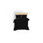 Casa si Gradina - Textile si covoare - Lenjerii de pat - Seturi de lenjerie - Set lenjerie de pat, L'essentiel Maison, negru, 200x220 cm, satin bumbac - Infinity.ro
