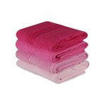 Casa si Gradina - Textile si covoare - Textile baie - Prosoape - Set prosoape de mana, L'essentiel Maison, roz deschis, roz prafuit, fucsia, 50x90 cm, 100% bumbac, 4 bucati - Infinity.ro