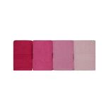 Casa si Gradina - Textile si covoare - Textile baie - Prosoape - Set prosoape de mana, L'essentiel Maison, roz deschis, roz prafuit, fucsia, 50x90 cm, 100% bumbac, 4 bucati - Infinity.ro