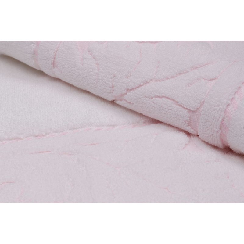 Casa si Gradina - Textile si covoare - Textile baie - Prosoape - Set prosoape, L'essentiel Maison, alb roz, 50x90 cm + 70x140 cm, 100% bumbac - Infinity.ro