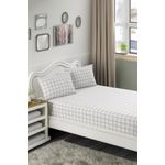 Casa si Gradina - Textile si covoare - Lenjerii de pat - Seturi de lenjerie - Set lenjerie pat dublu, L'essentiel Maison, gri, 160x200 cm, bumbac poliester - Infinity.ro