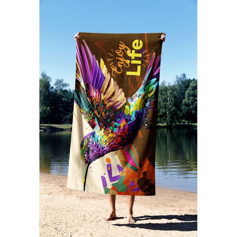 Casa si Gradina - Textile si covoare - Textile baie - Prosoape - Prosop de plaja, L'essentiel Maison, multicolor, 70x130 cm, microfibra, 450AST1108 - Infinity.ro