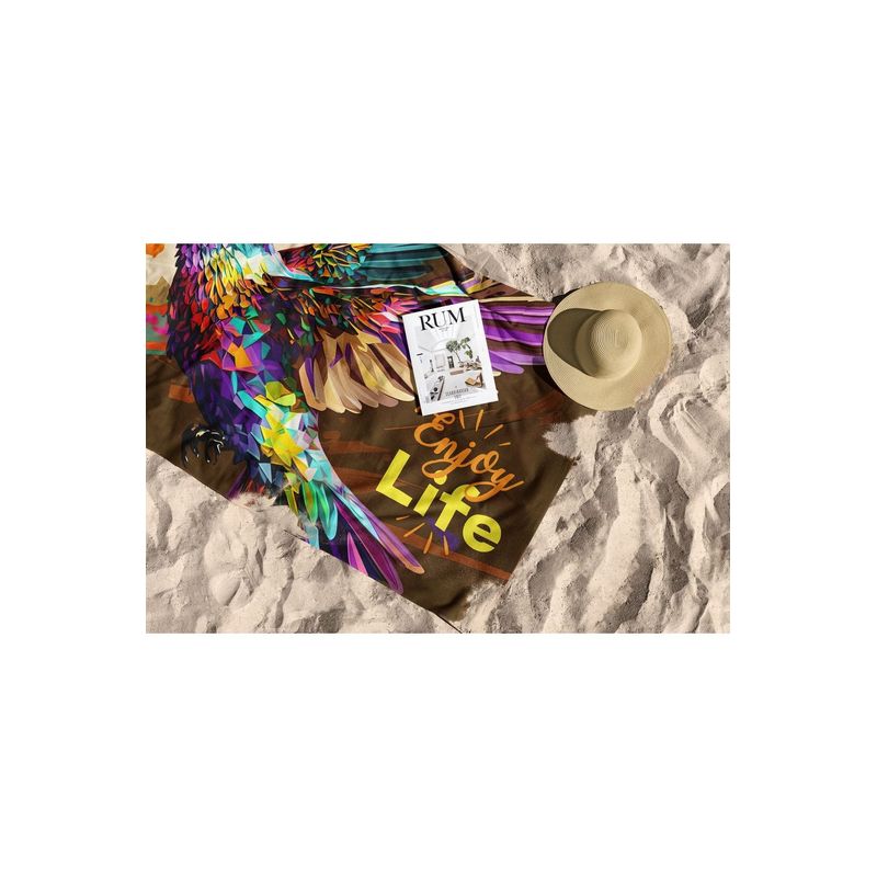 Casa si Gradina - Textile si covoare - Textile baie - Prosoape - Prosop de plaja, L'essentiel Maison, multicolor, 70x130 cm, microfibra, 450AST1108 - Infinity.ro