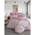 Casa si Gradina - Textile si covoare - Lenjerii de pat - Seturi de lenjerie - Set lenjerie de pat dublu, L'essentiel Maison, roz, 200x220 cm, 65% bumbac 35% poliester - Infinity.ro
