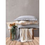 Casa si Gradina - Textile si covoare - Lenjerii de pat - Seturi de lenjerie - Set lenjerie pat single, L'essentiel Maison, galben gri alb, 160x220 cm, bumbac poliester - Infinity.ro