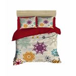 Casa si Gradina - Textile si covoare - Lenjerii de pat - Seturi de lenjerie - Set lenjerie de pat dublu, L'essentiel Maison, multicolor, 200x220 cm, microsatina poliester si bumbac, imprimeu 3d - Infinity.ro