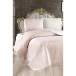 Casa si Gradina - Textile si covoare - Lenjerii de pat - Seturi de lenjerie - Set cuvertura pat dublu, L'essentiel Maison, crem si pudra, 230x250 cm, 100% bumbac - Infinity.ro