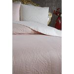 Casa si Gradina - Textile si covoare - Lenjerii de pat - Seturi de lenjerie - Set cuvertura pat dublu, L'essentiel Maison, crem si pudra, 230x250 cm, 100% bumbac - Infinity.ro