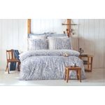 Casa si Gradina - Textile si covoare - Lenjerii de pat - Seturi de lenjerie - Set lenjerie de pat, L'essentiel Maison, albastru alb, 200x220 cm, 100% bumbac ranforce - Infinity.ro