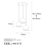 Casa si Gradina - Corpuri si surse de iluminat - Lustre si pendule - Lustra, Opviq, metal, vintage, 35x35x110 cm - Infinity.ro