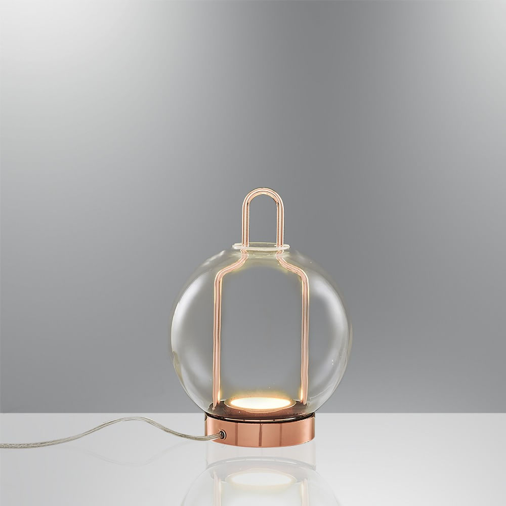 Lampadar, Opviq, metal, galben, 18x27 cm