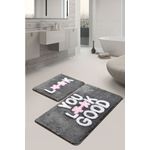 Casa si Gradina - Textile si covoare - Covoare - Covorase baie - Set covorase de baie, L'essentiel Maison, multicolor, 50x60 cm si 60x100 cm, 100% acrilic, antiderapant, 359CHL2468 - Infinity.ro