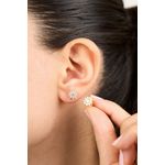 Fashion, accesorii si bijuterii - Femei - Bijuterii femei - Cercei femei - Cercei, Heliophilia, argint 925, auriu, zirconiu, marime universala - Infinity.ro