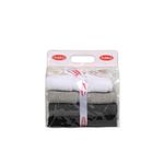 Casa si Gradina - Textile si covoare - Textile baie - Prosoape - Set prosoape de mana, L'essentiel Maison, alb, gri, gri inchis, negru, 50x90 cm, 100% bumbac, set 4 bucati - Infinity.ro