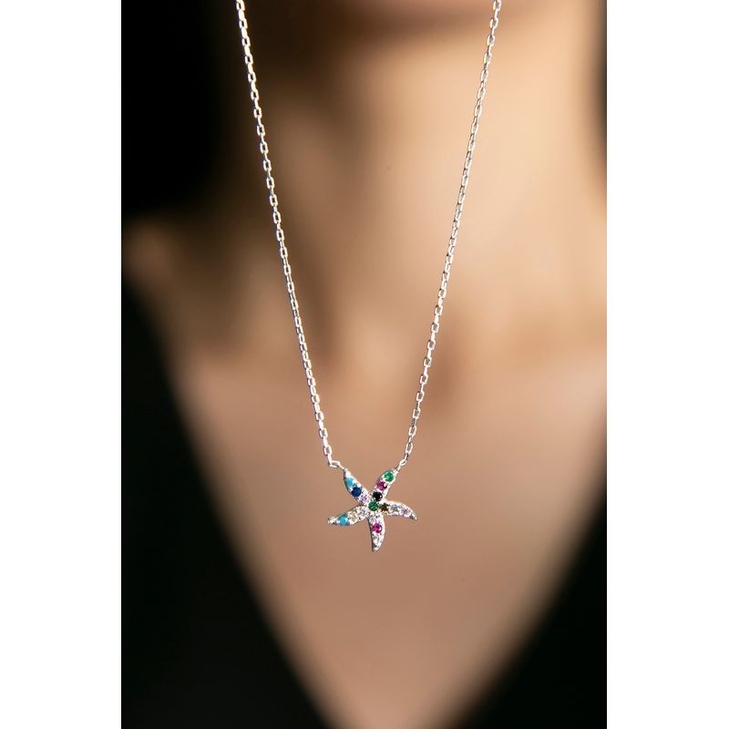 Fashion, accesorii si bijuterii - Femei - Bijuterii femei - Coliere femei - Colier, Heliophilia, argint 925, argintiu, 43 cm, 136ELS1878 - Infinity.ro