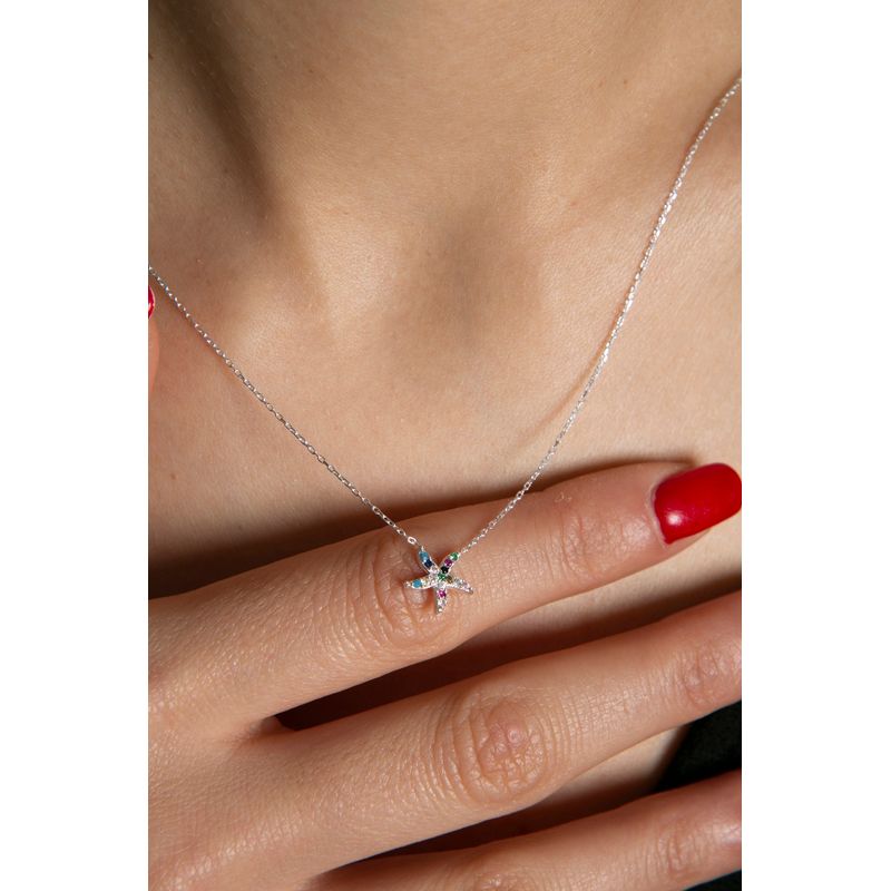 Fashion, accesorii si bijuterii - Femei - Bijuterii femei - Coliere femei - Colier, Heliophilia, argint 925, argintiu, 43 cm, 136ELS1878 - Infinity.ro