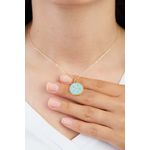 Fashion, accesorii si bijuterii - Femei - Bijuterii femei - Pandantive femei - Colier metalic, Heliophilia, auriu, lungime lant 40+5 cm, 410ELK1611 - Infinity.ro