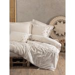 Casa si Gradina - Textile si covoare - Lenjerii de pat - Seturi de lenjerie - Set lenjerie de pat, L'essentiel Maison, crem, 200x220 cm, 25% in, 75% bumbac - Infinity.ro