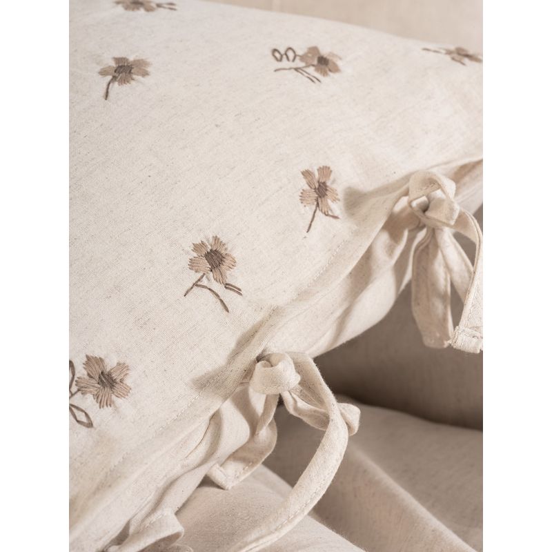 Casa si Gradina - Textile si covoare - Lenjerii de pat - Seturi de lenjerie - Set lenjerie de pat, L'essentiel Maison, crem, 200x220 cm, 25% in, 75% bumbac - Infinity.ro