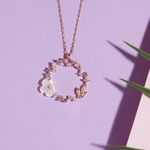 Fashion, accesorii si bijuterii - Femei - Bijuterii femei - Coliere femei - Colier, Heliophilia, argint 925, rose gold, antialergic, 736ELS1248 - Infinity.ro