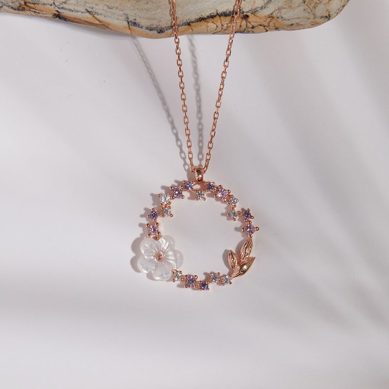 Fashion, accesorii si bijuterii - Femei - Bijuterii femei - Coliere femei - Colier, Heliophilia, argint 925, rose gold, antialergic, 736ELS1248 - Infinity.ro