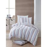 Casa si Gradina - Textile si covoare - Lenjerii de pat - Seturi de lenjerie - Set lenjerie de pat single, L'essentiel Maison, rosu si albastru, 140x200 cm, 70% bumbac 30% poliester - Infinity.ro
