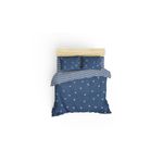 Casa si Gradina - Textile si covoare - Lenjerii de pat - Seturi de lenjerie - Set lenjerie de pat, L'essentiel Maison, albastru alb, 200x220 cm, 65% bumbac 35% poliester - Infinity.ro