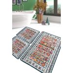 Casa si Gradina - Textile si covoare - Covoare - Covorase baie - Set covorase de baie, L'essentiel Maison, multicolor, 60x100 cm, 50x60 cm, 100% poliester, antiderapant, 359CHL5335 - Infinity.ro