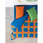 Casa si Gradina - Textile si covoare - Lenjerii de pat - Seturi de lenjerie - Set lenjerie pat dublu, L'essentiel Maison, albastru verde portocaliu, 200x220 cm, 100% bumbac ranforce - Infinity.ro