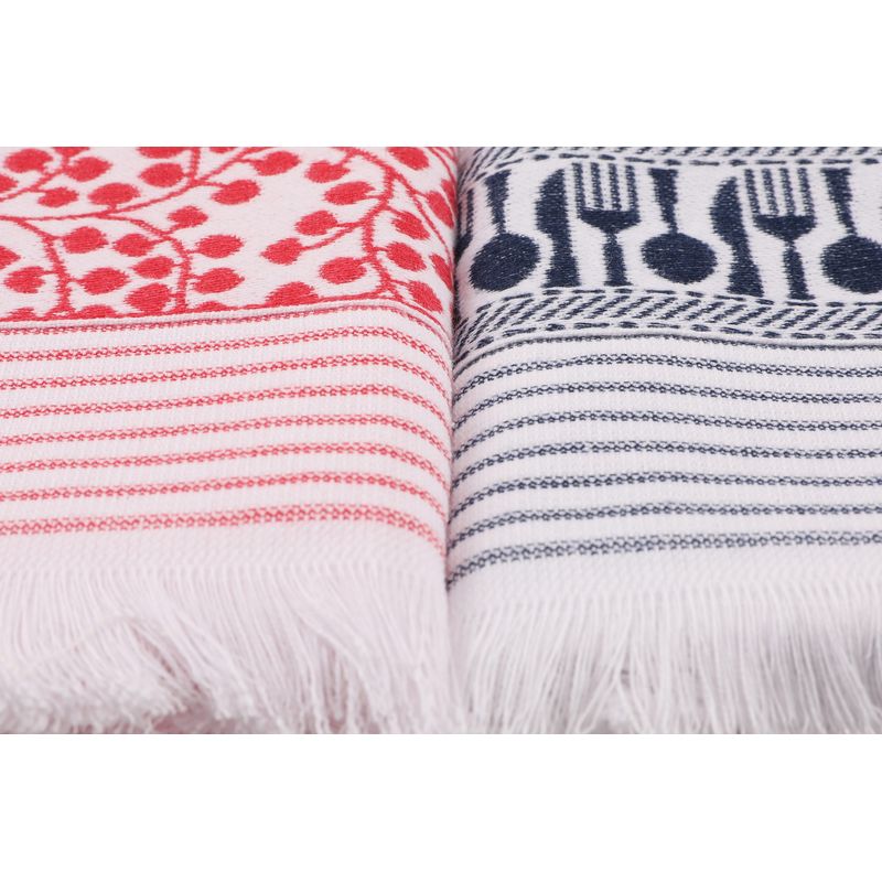 Casa si Gradina - Textile si covoare - Textile bucatarie - Servete si naproane - Set prosoape de bucatarie, L'essentiel Maison, alb/albastru inchis/gri/roz/violet/verde/galben, 40x60 cm, 100% bumbac, 6 bucati - Infinity.ro