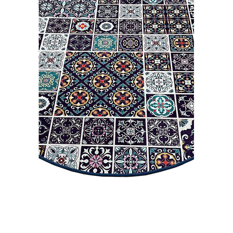 Casa si Gradina - Textile si covoare - Covoare - Covorase baie - Covoras de baie, L'essentiel Maison, multicolor, diametru 140 cm, 100% poliester, antiderapant, 359CHL4861 - Infinity.ro