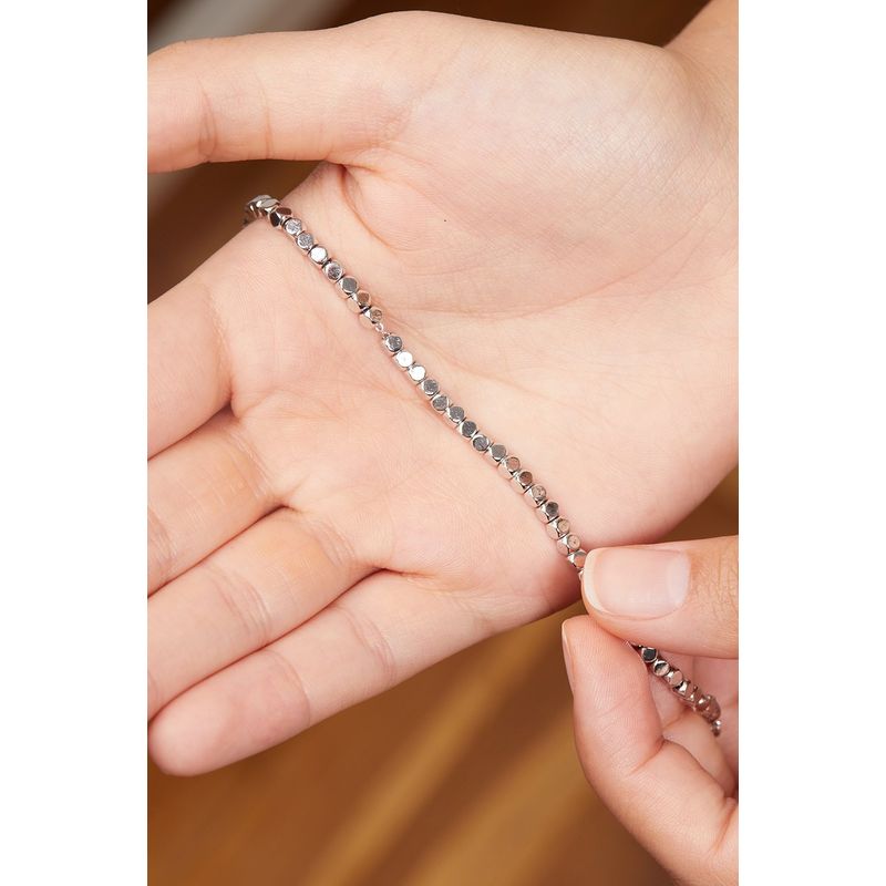 Fashion, accesorii si bijuterii - Femei - Bijuterii femei - Bratari femei - Bratara, Heliophilia, metal, argintiu, 17+3 cm, antialergica, rezistenta la patare - Infinity.ro