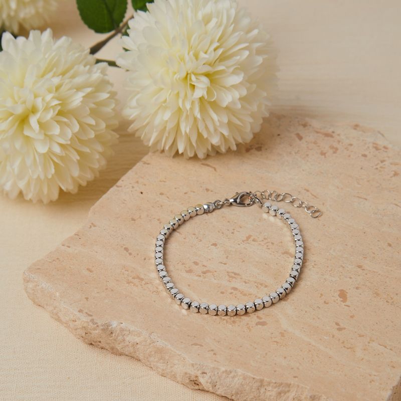 Fashion, accesorii si bijuterii - Femei - Bijuterii femei - Bratari femei - Bratara, Heliophilia, metal, argintiu, 17+3 cm, antialergica, rezistenta la patare - Infinity.ro