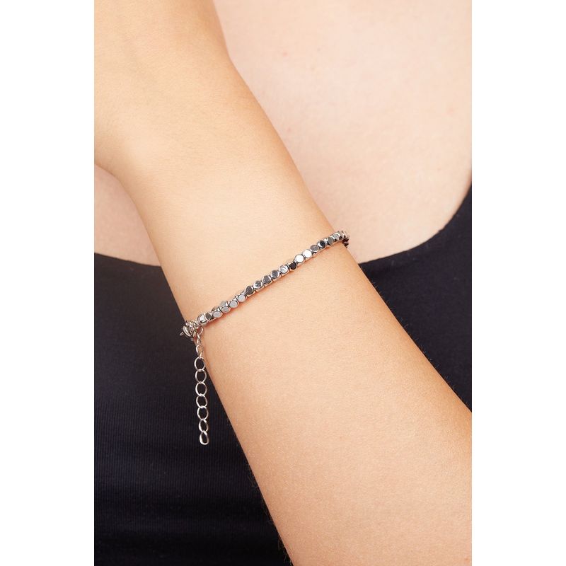 Fashion, accesorii si bijuterii - Femei - Bijuterii femei - Bratari femei - Bratara, Heliophilia, metal, argintiu, 17+3 cm, antialergica, rezistenta la patare - Infinity.ro