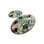 Casa si Gradina - Textile si covoare - Covoare - Covorase baie - Set covorase de baie, L'essentiel Maison, multicolor, 50x60 cm si 60x100 cm, 100% poliester, antiderapant, 359CHL2345 - Infinity.ro