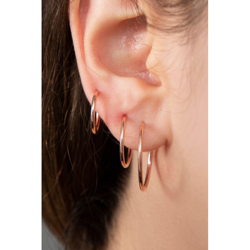 Fashion, accesorii si bijuterii - Femei - Bijuterii femei - Cercei femei - Cercei, Heliophilia, femei, aur roz, argint 925, antialergic, 938ELS3690 - Infinity.ro