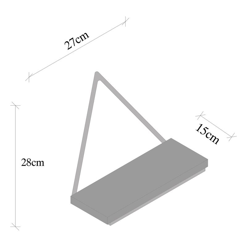 Casa si Gradina - Mobilier - Biblioteci si rafturi - Rafturi - Raft de perete, Hanah Home, lemn de molid si metal, negru si nuc inchis, 27x28x15 cm - Infinity.ro