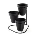 Carti si Birotica - Birotica - Accesorii de birou - Suporturi accesorii birou - Accesoriu decorativ din metal, Aberto Design, negru, 19x20x19 cm, diametru 9 cm - Infinity.ro