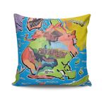 Casa si Gradina - Textile si covoare - Lenjerii de pat - Fete de perna - Husa perna decorativa, Aberto Design, multicolor, 43x43 cm, bumbac si poliester, lavabila, 422KSY4123 - Infinity.ro
