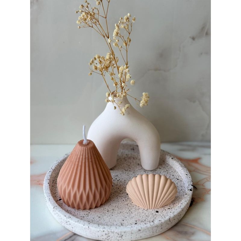 Casa si Gradina - Decoratiuni - Aromaterapie si lumanari - Lumanari si candele - Set lumanari, Aberto Design, beton, multicolor, ceara de soia, 447FLD1145 - Infinity.ro