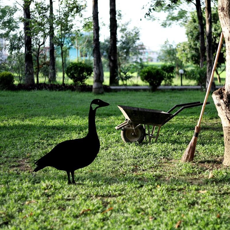 Casa si Gradina - Gradina si terasa - Decoratiuni exterior - Ornamente gradina - Obiect decorativ, Aberto Design, metal, negru, 64x44 cm - Infinity.ro