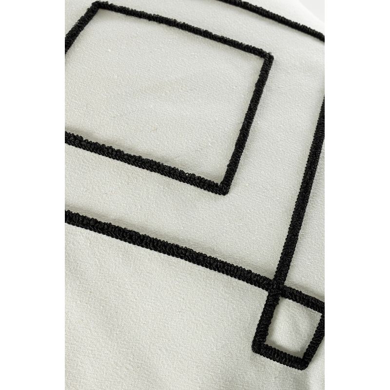 Casa si Gradina - Textile si covoare - Perne si pilote - Perne decorative - Perna decorativa, Aberto Design, negru, 43x43 cm, 100% in, 937ELT1269 - Infinity.ro