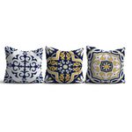 Casa si Gradina - Textile si covoare - Lenjerii de pat - Fete de perna - Set huse pentru perne decorative, Aberto Design, multicolor, 43x43 cm, 50% bumbac 50% poliester, 3 bucati, 397KRL3513 - Infinity.ro