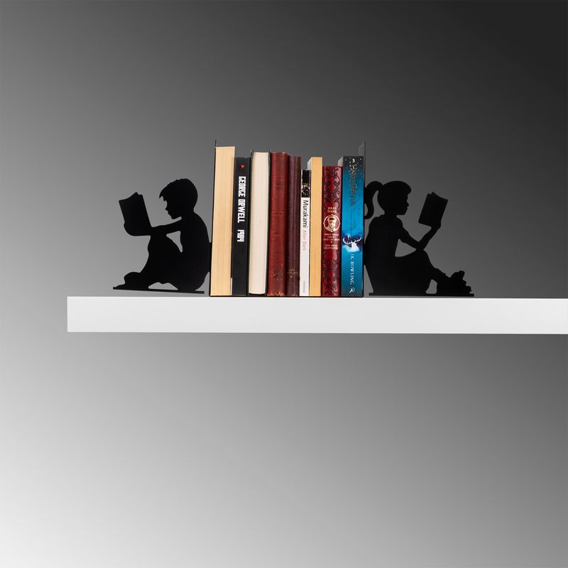 Carti si Birotica - Carti - Accesorii pentru cititori - Suport de carte, Aberto Design, metal, negru, 40.5x14x22 cm - Infinity.ro
