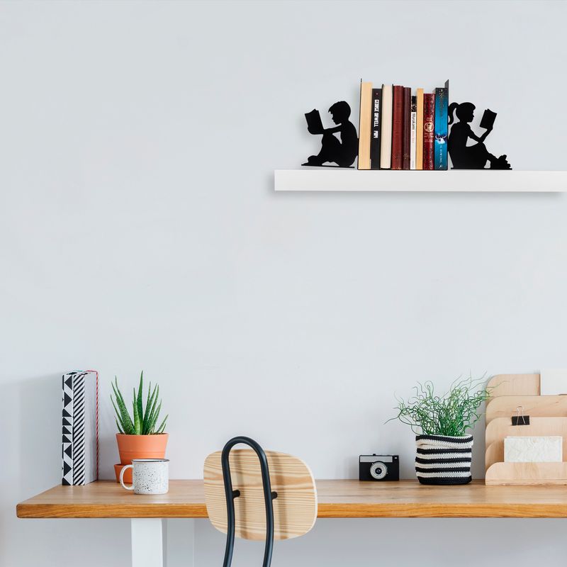 Carti si Birotica - Carti - Accesorii pentru cititori - Suport de carte, Aberto Design, metal, negru, 40.5x14x22 cm - Infinity.ro