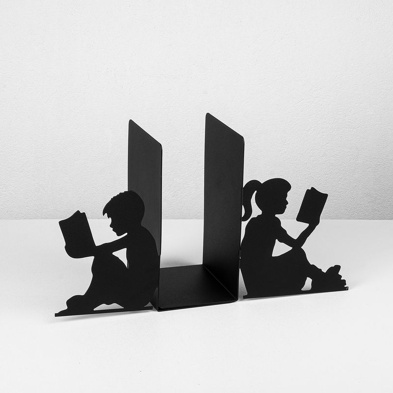 Carti si Birotica - Carti - Accesorii pentru cititori - Suport de carte, Aberto Design, metal, negru, 40.5x14x22 cm - Infinity.ro