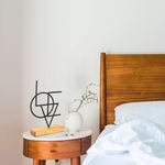 Casa si Gradina - Decoratiuni - Obiecte de arta - Obiect decorativ, Aberto Design, metal, negru, lemn, 21x41x4 cm - Infinity.ro