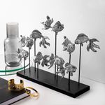 Casa si Gradina - Decoratiuni - Obiecte decorative - Accesorii decorative - Obiect decorativ, Aberto Design, poliester, argintiu, 42x28x10 cm - Infinity.ro